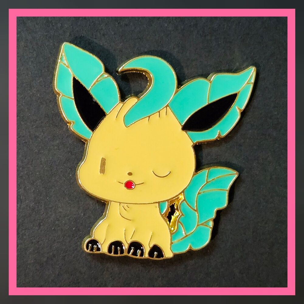 Pokemon Leafeon Chibi 1" Enamel Pin